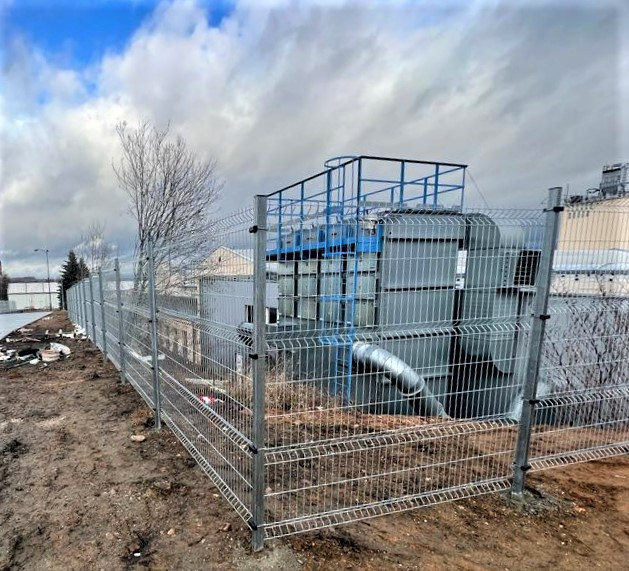 Panattoni Park Cheb, leden 2023, Pilofor Light 550bm, 3x posuvná brána, brána a branka Bastion